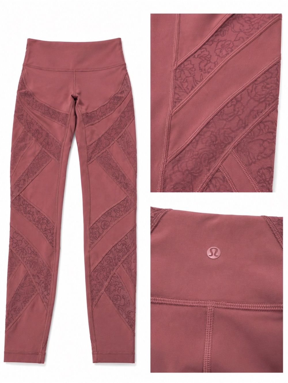 Lululemon High-Rise Lace Panel Leggings